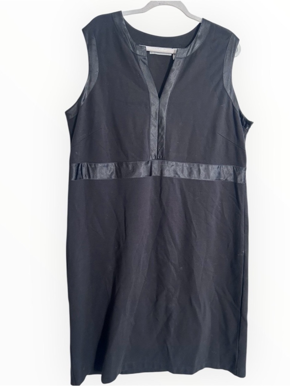 Liz Claiborne Sheath Dress Black Sleeveless Professional Women's Size 18